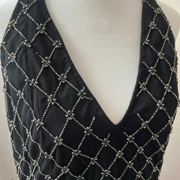 NBD Jack Gunmetal Black Halter Open Back Mini Dress Women Size XL - Picture 6 of 6